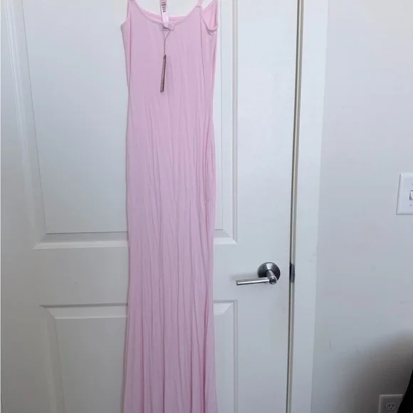 SKIMS Soft Lounge Pink Maxi Dress - Picture 3 of 4